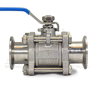 三片式不銹鋼快裝球閥